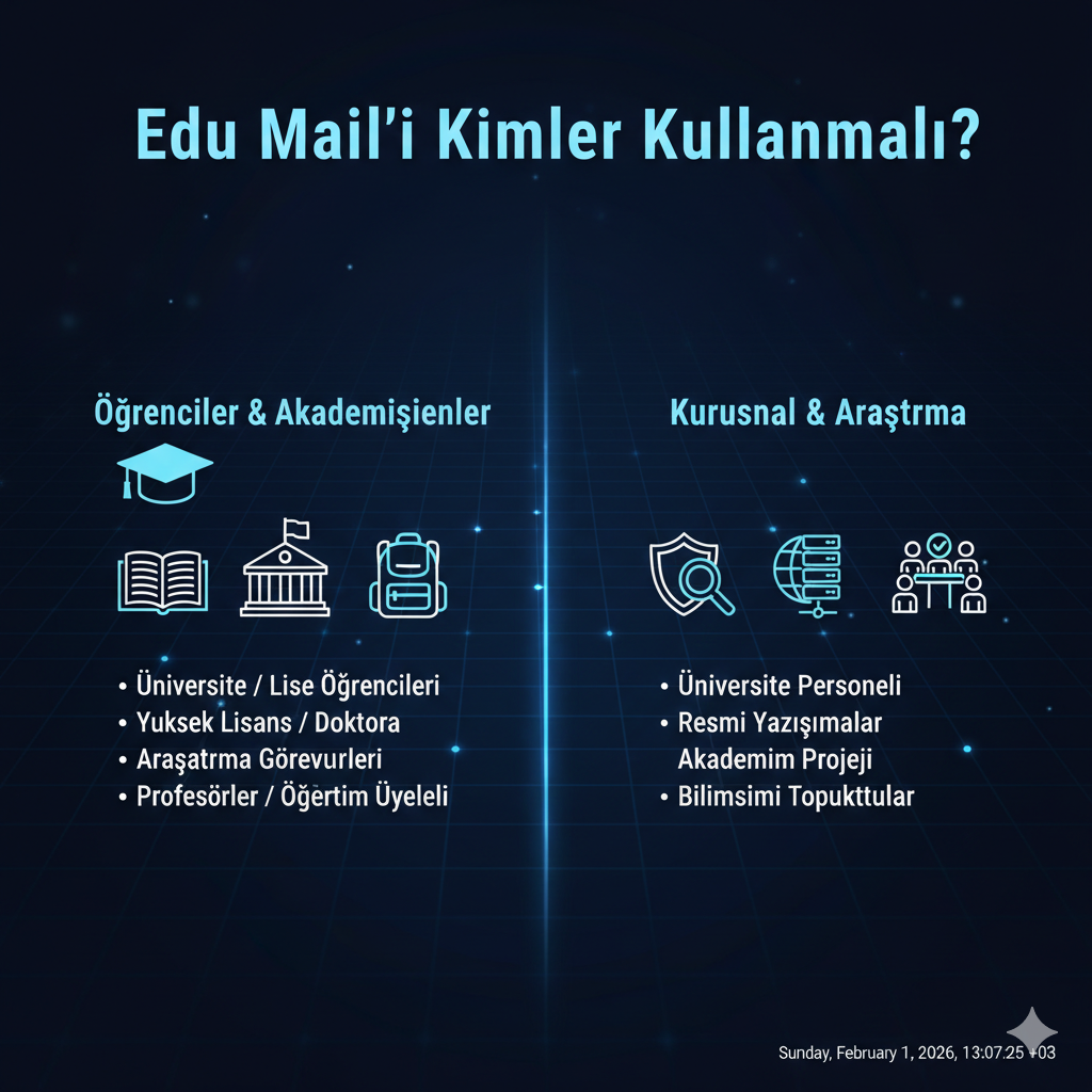 Edu Mail'i Kimler Kullanmalı